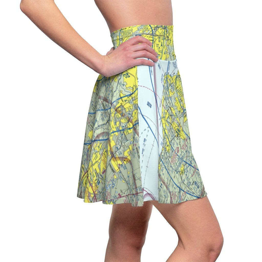 Cleveland Terminal Chart | Women's Skirt All Over Prints for women in aviation