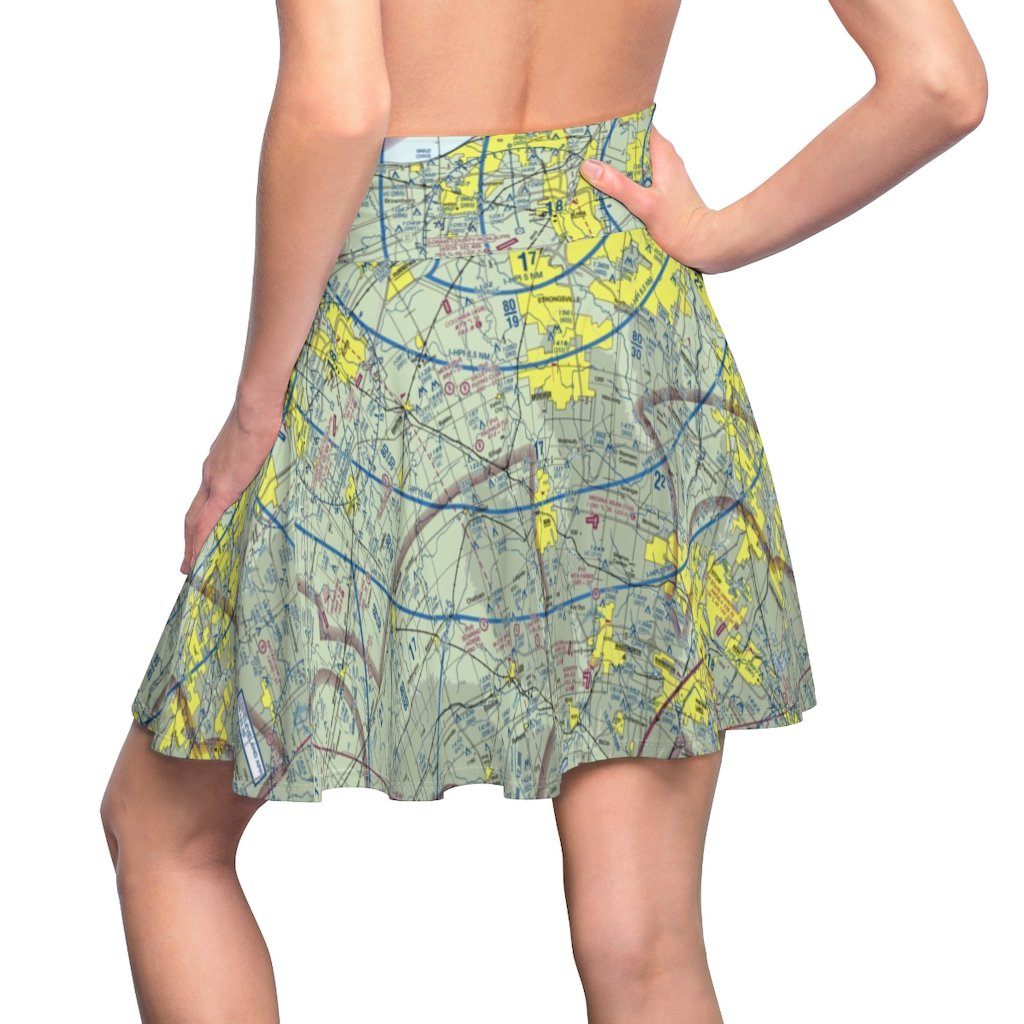 Cleveland Terminal Chart | Women's Skirt All Over Prints for women in aviation