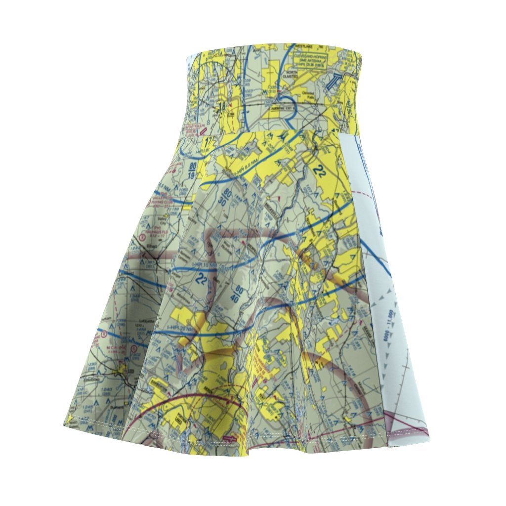 Cleveland Terminal Chart | Women's Skirt All Over Prints for women in aviation
