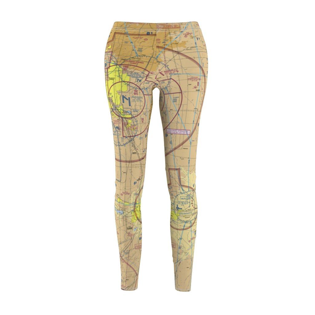 Colorado Springs COS Chart | Women's Casual Leggings All Over Prints for women in aviation