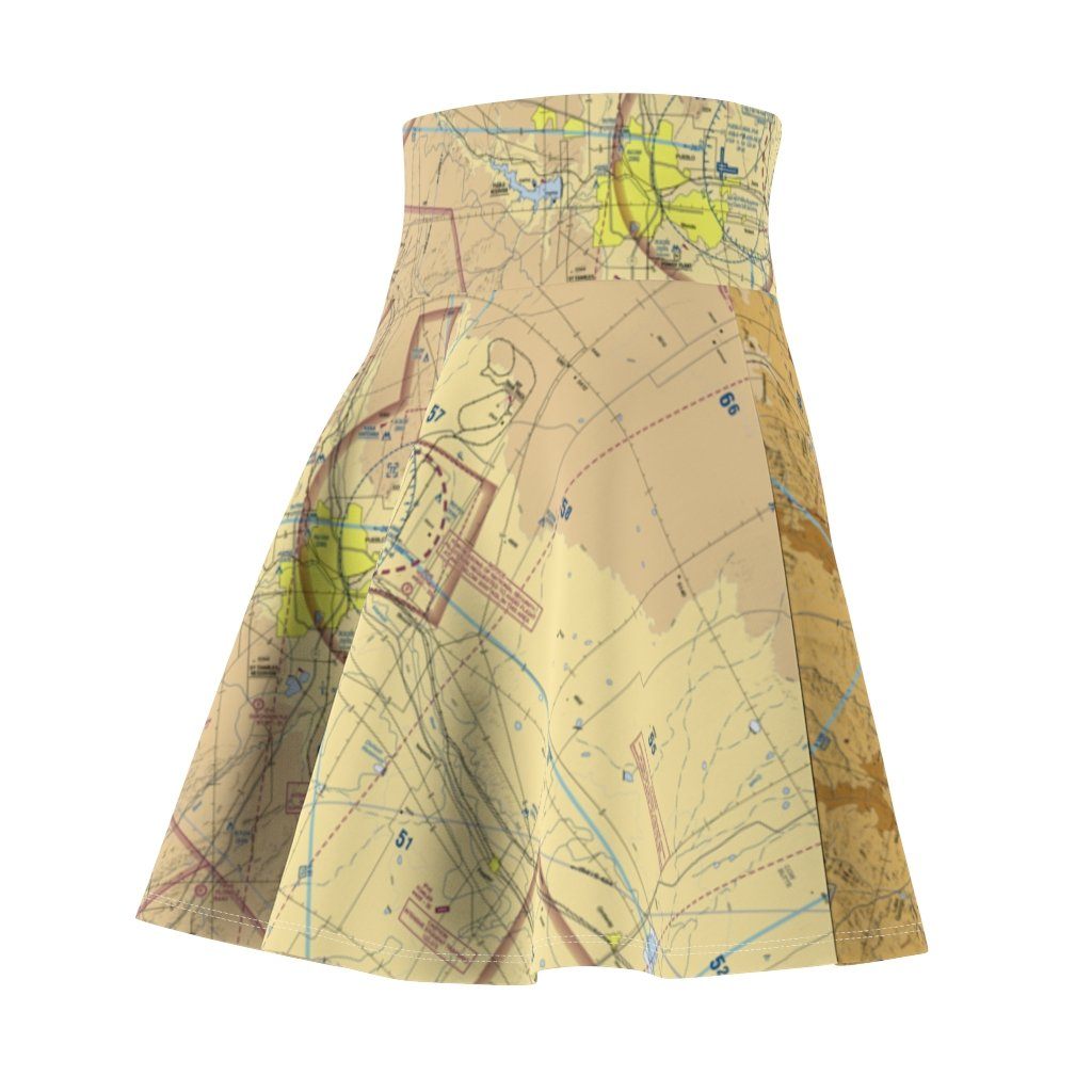 Colorado Springs Terminal Chart | Women's Skirt All Over Prints for women in aviation