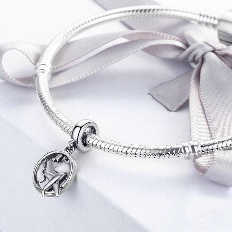 Cross Country Flight | Sterling Silver Dangle | Charm Charms & Pendants for women in aviation