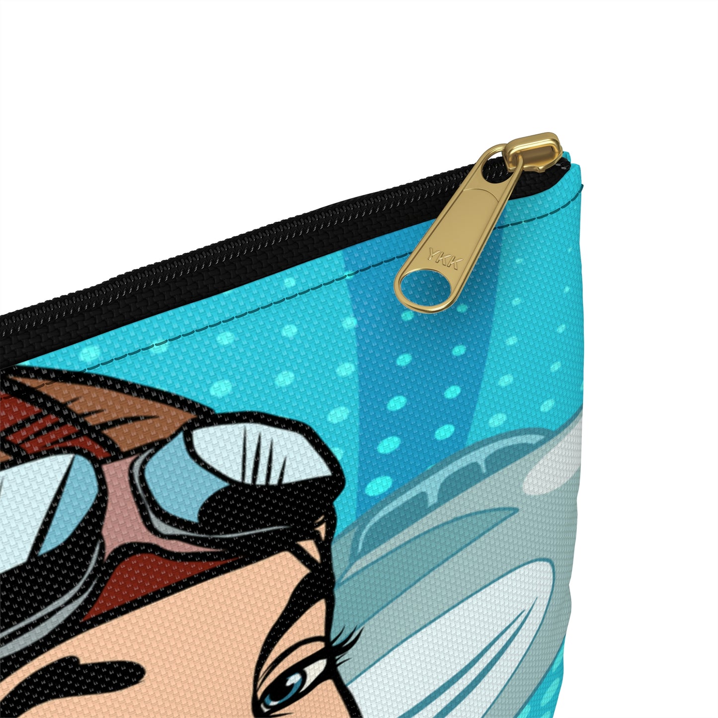 Preflight Focus | Pop Art Aviatrix Zippered Accessory Pouches