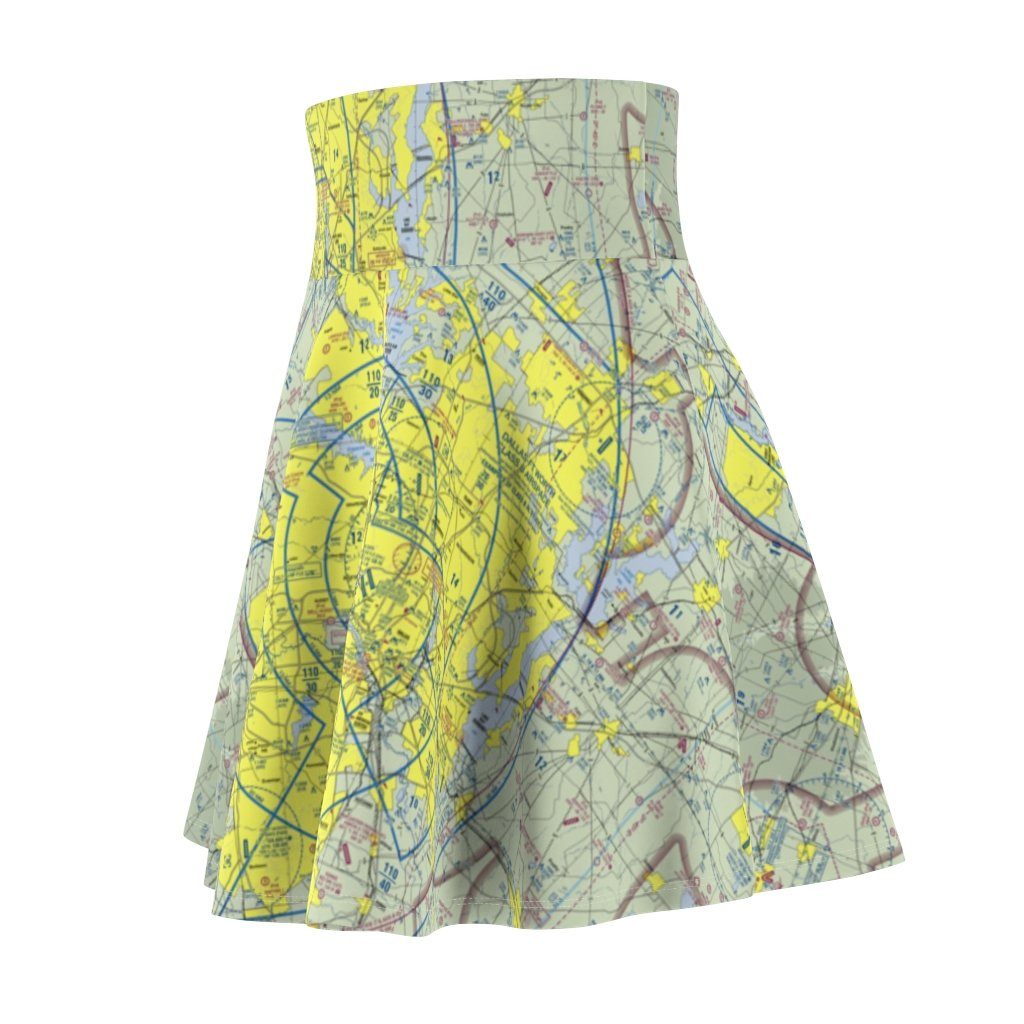 Dallas Fort Worth Terminal Chart | Women's Skirt All Over Prints for women in aviation