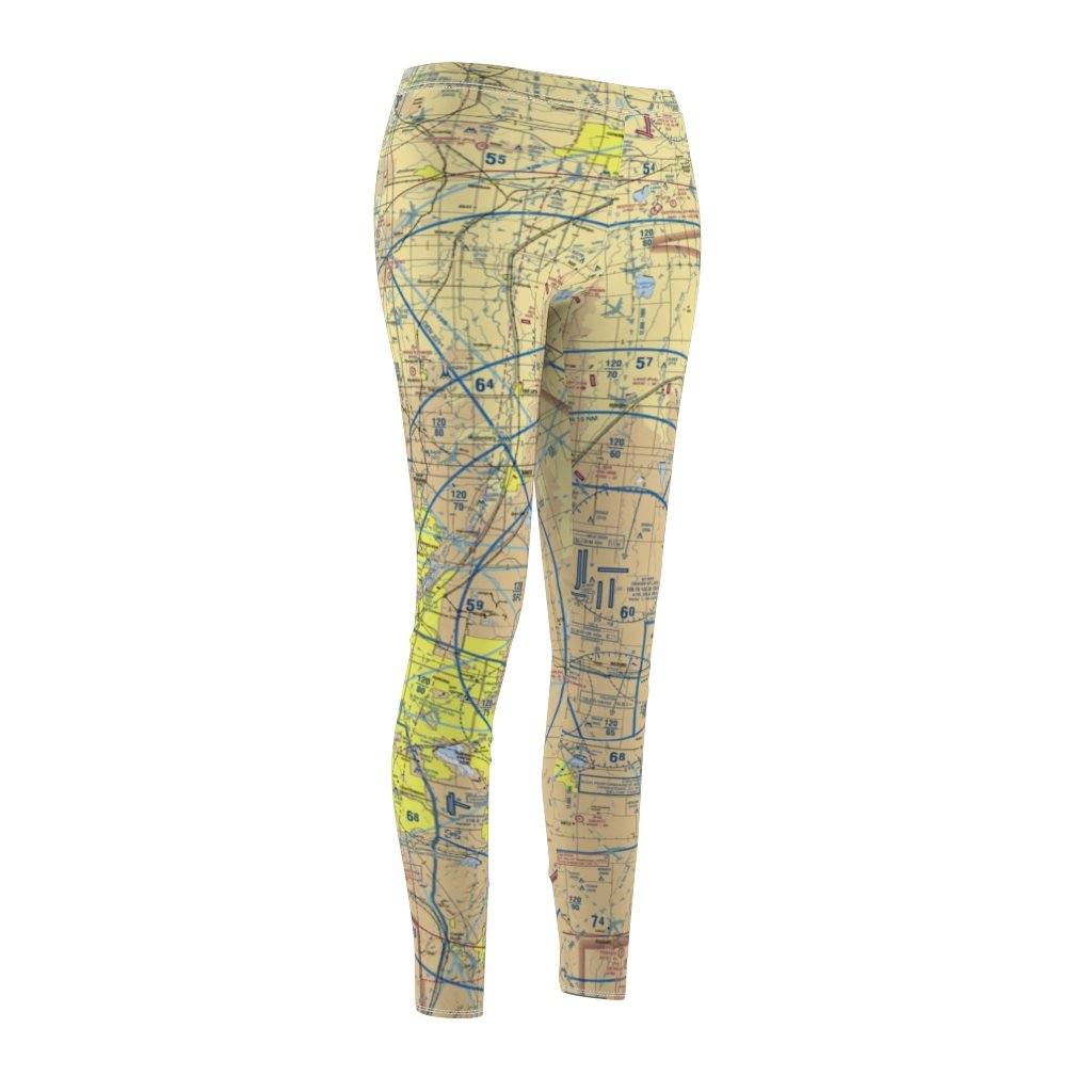Denver DEN Chart | Women's Casual Leggings All Over Prints for women in aviation