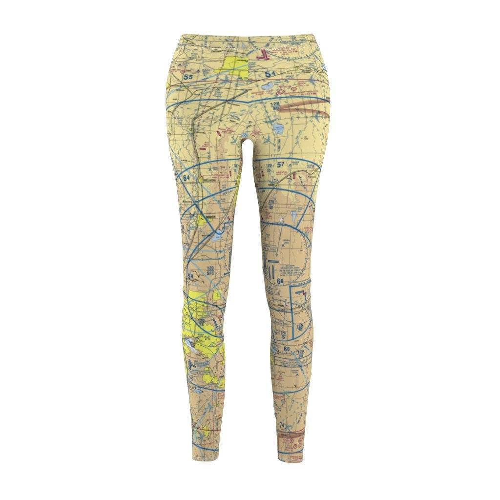 Denver DEN Chart | Women's Casual Leggings All Over Prints for women in aviation