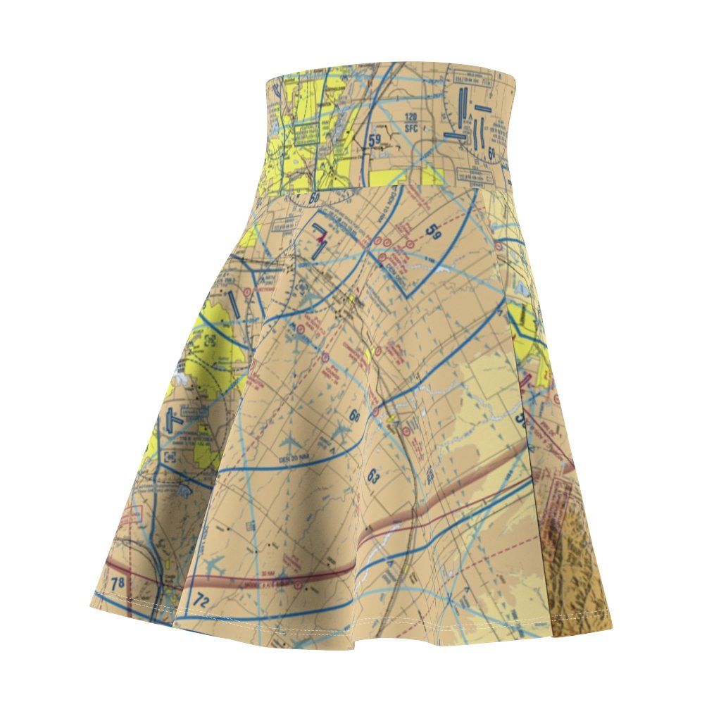 Denver Terminal Chart | Women's Skirt All Over Prints for women in aviation