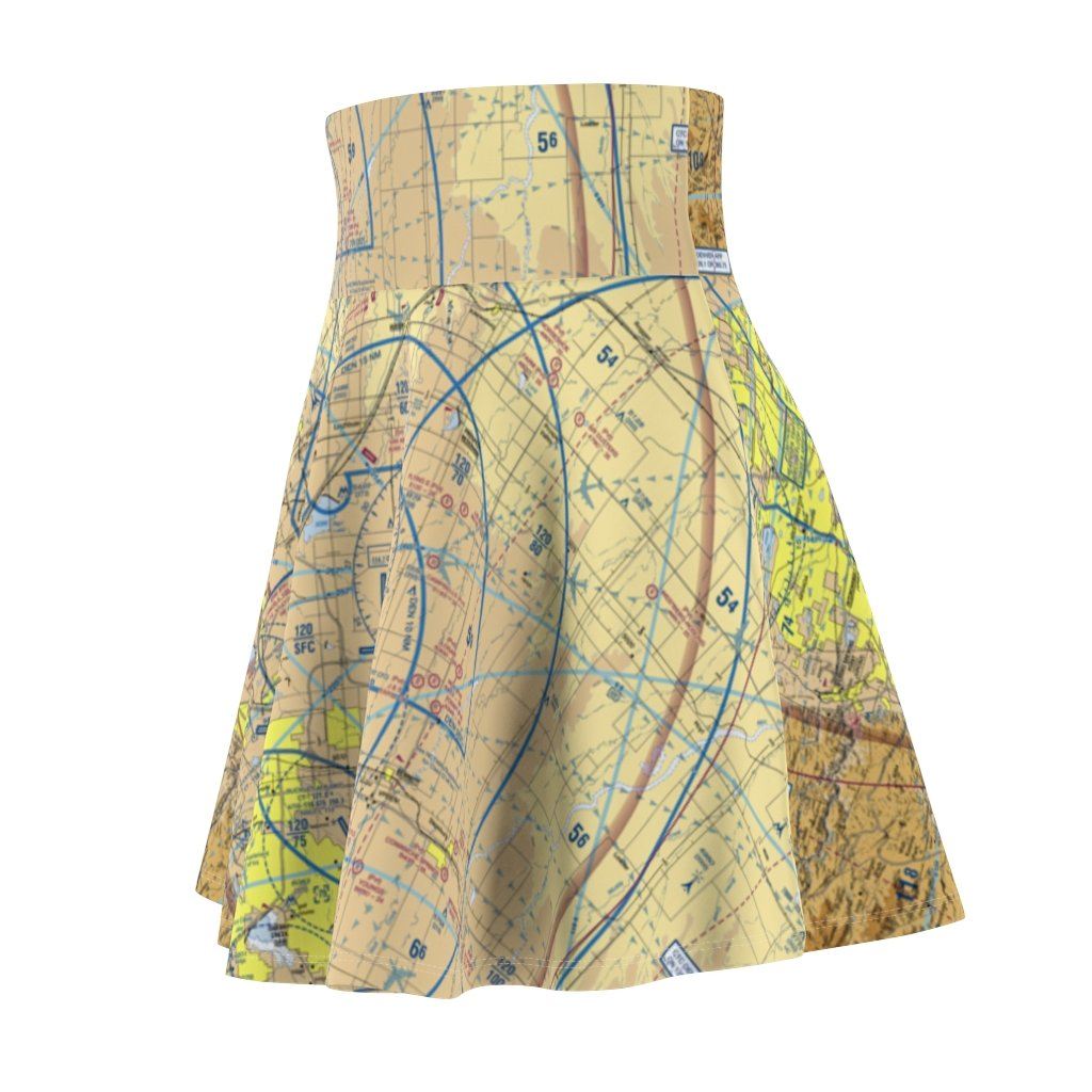 Denver Terminal Chart | Women's Skirt All Over Prints for women in aviation