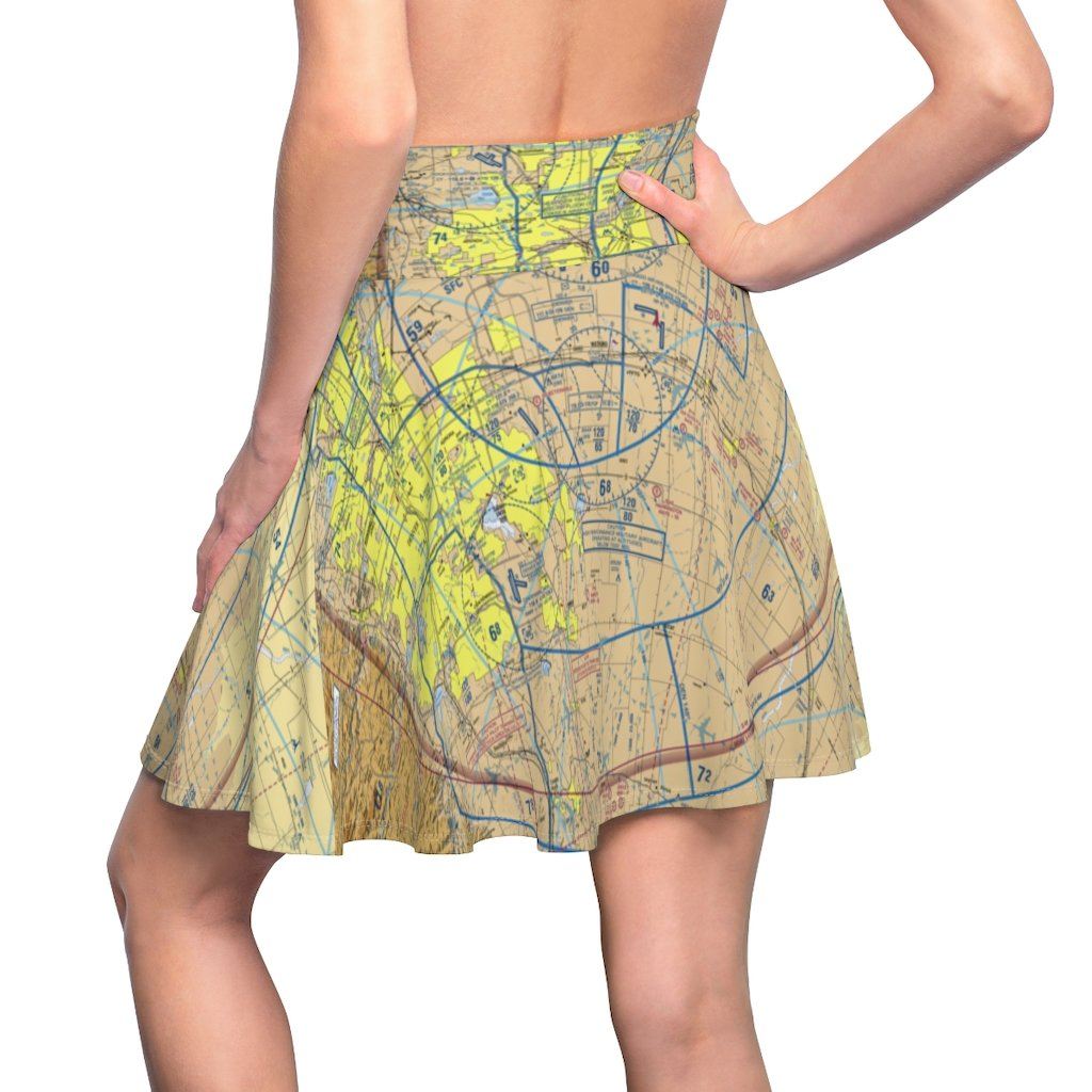 Denver Terminal Chart | Women's Skirt All Over Prints for women in aviation