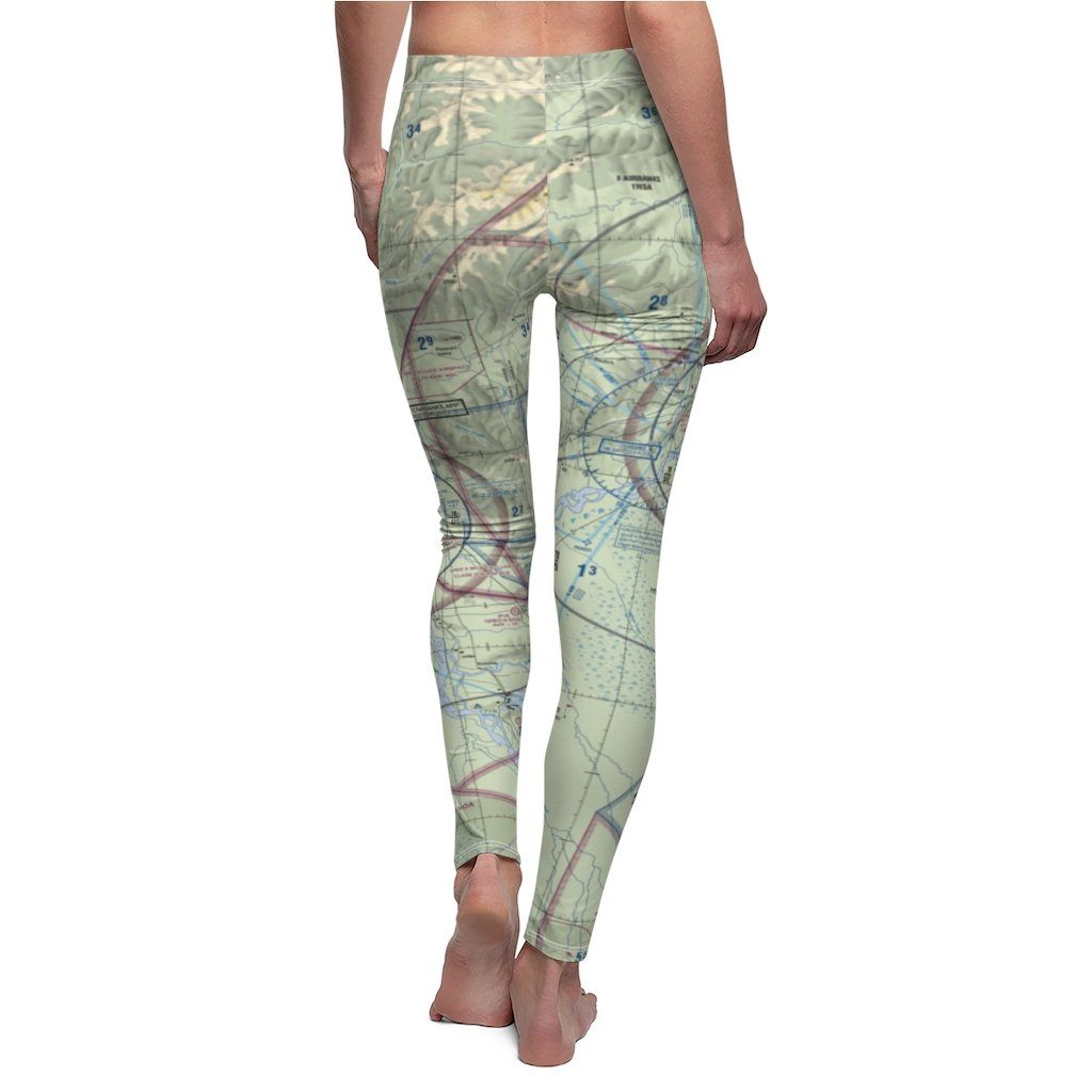 Fairbanks FAI Chart | Women's Casual Leggings All Over Prints for women in aviation