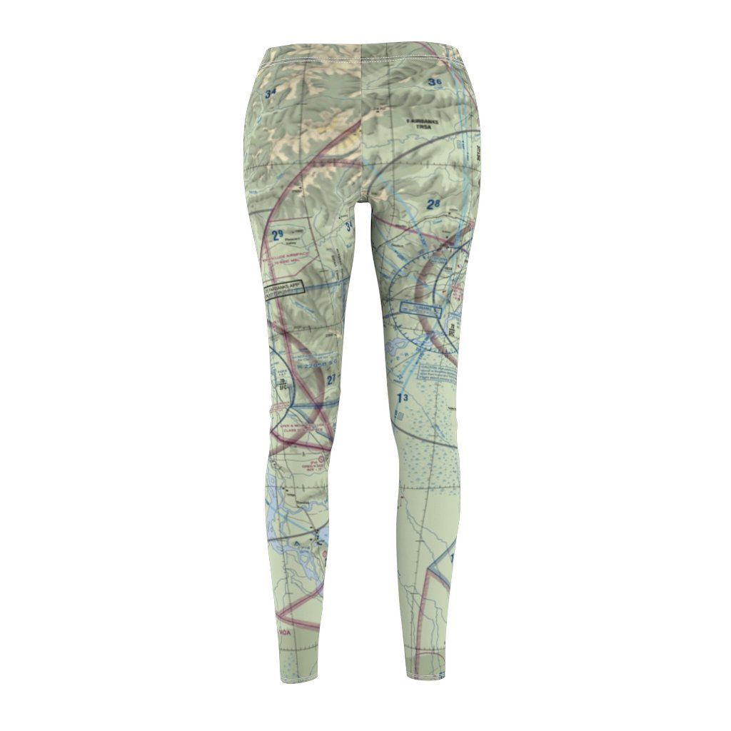 Fairbanks FAI Chart | Women's Casual Leggings All Over Prints for women in aviation