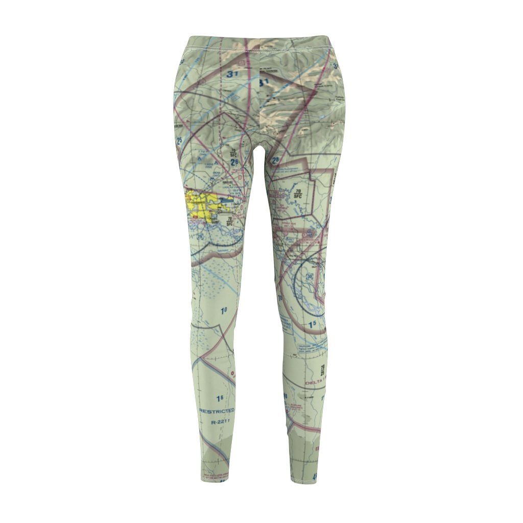 Fairbanks FAI Chart | Women's Casual Leggings All Over Prints for women in aviation