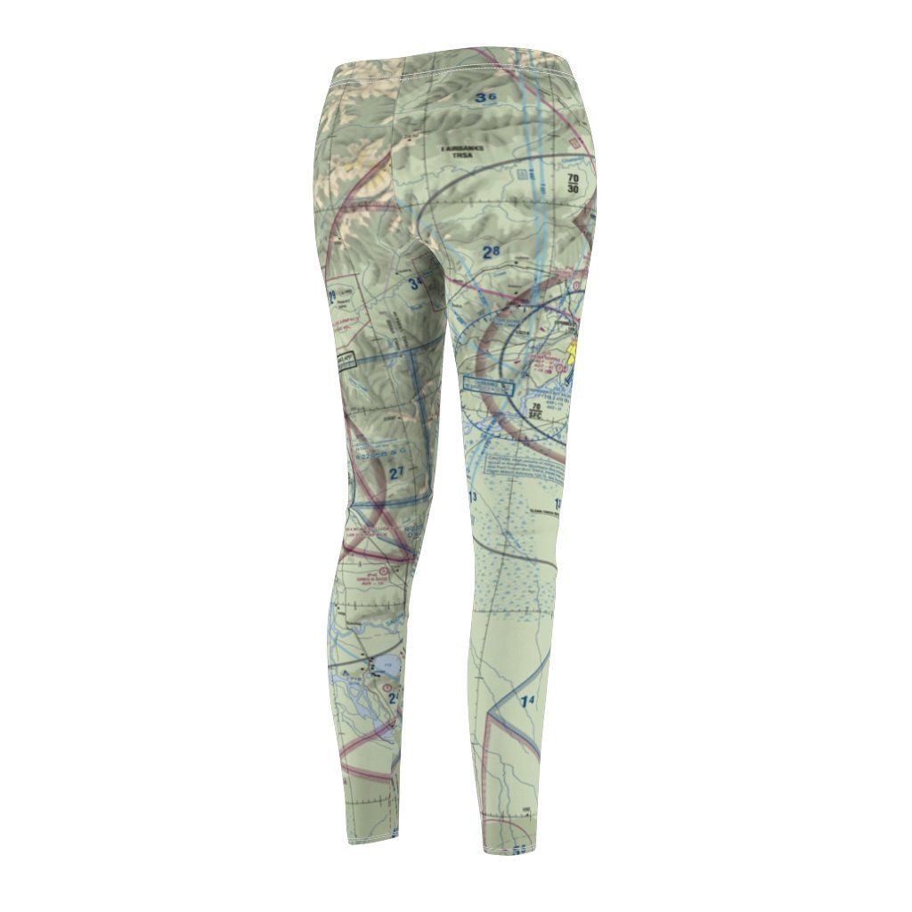 Fairbanks FAI Chart | Women's Casual Leggings All Over Prints for women in aviation