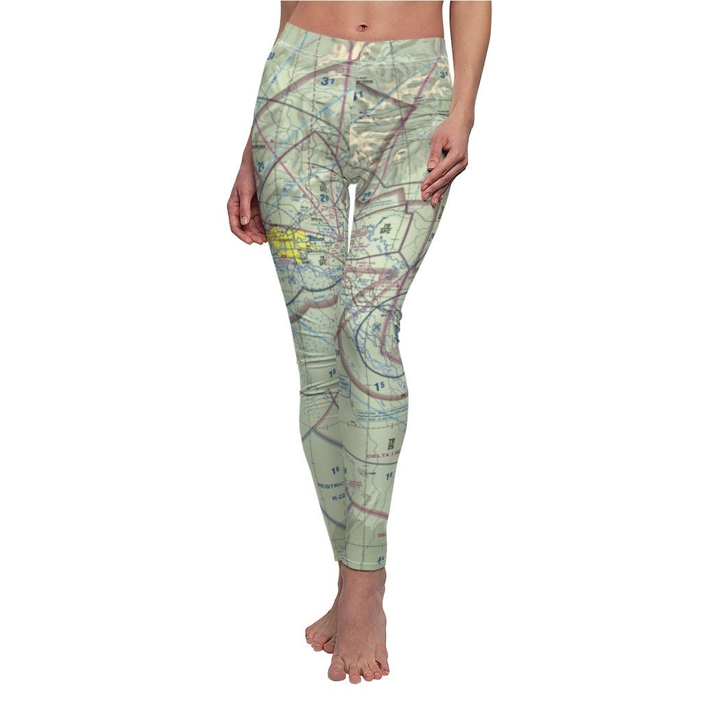 Fairbanks FAI Chart | Women's Casual Leggings All Over Prints for women in aviation