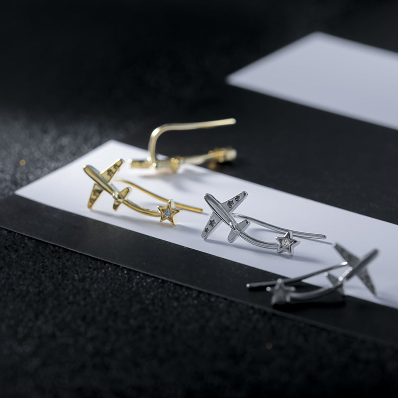 Aerobatic Star Earrings