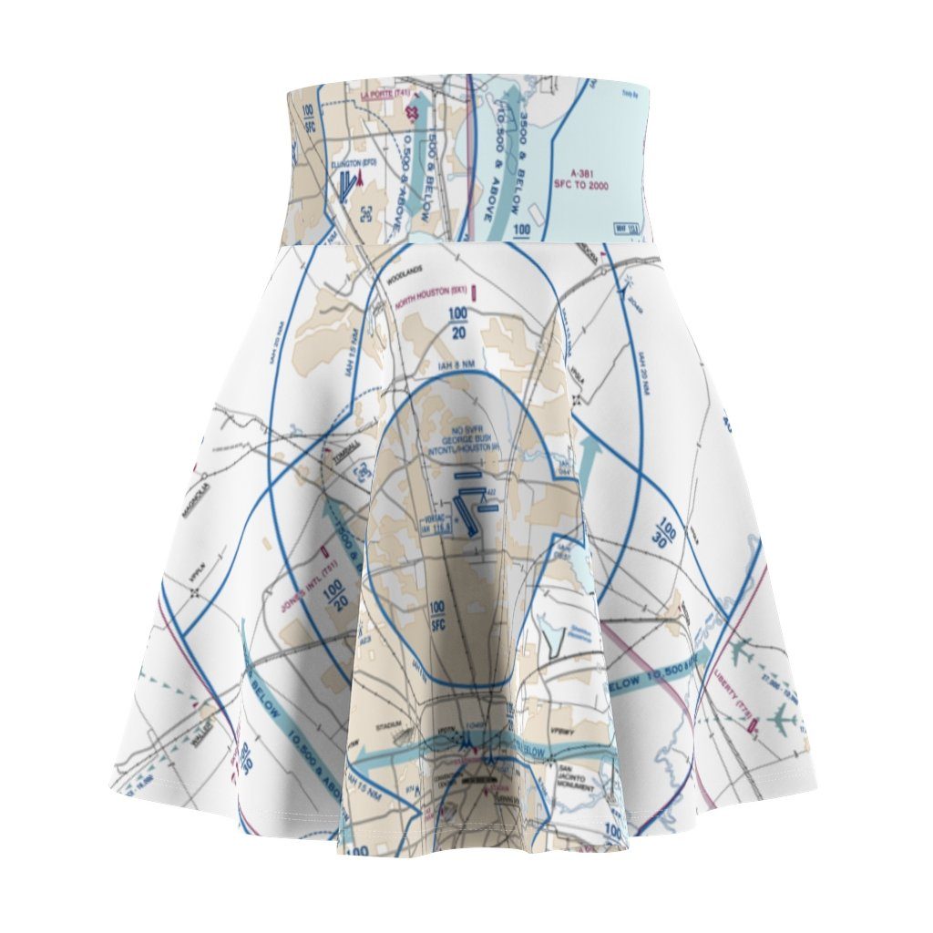 Houston Flyway Chart | Women's Skirt All Over Prints 2XL for women in aviation
