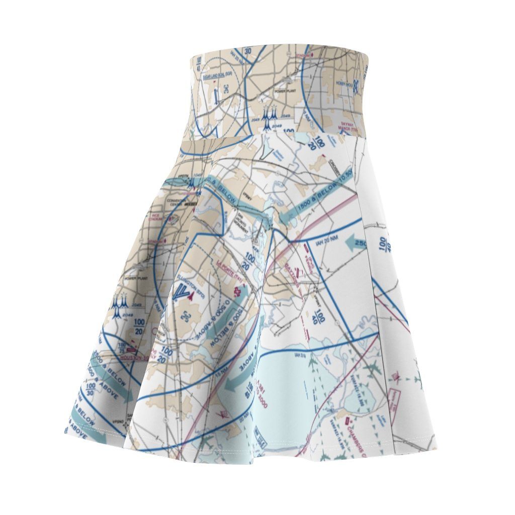 Houston Flyway Chart | Women's Skirt All Over Prints for women in aviation