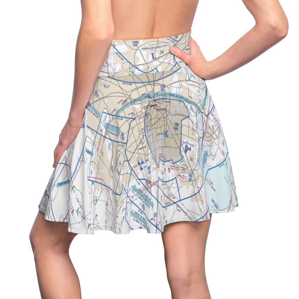 Houston Flyway Chart | Women's Skirt All Over Prints for women in aviation