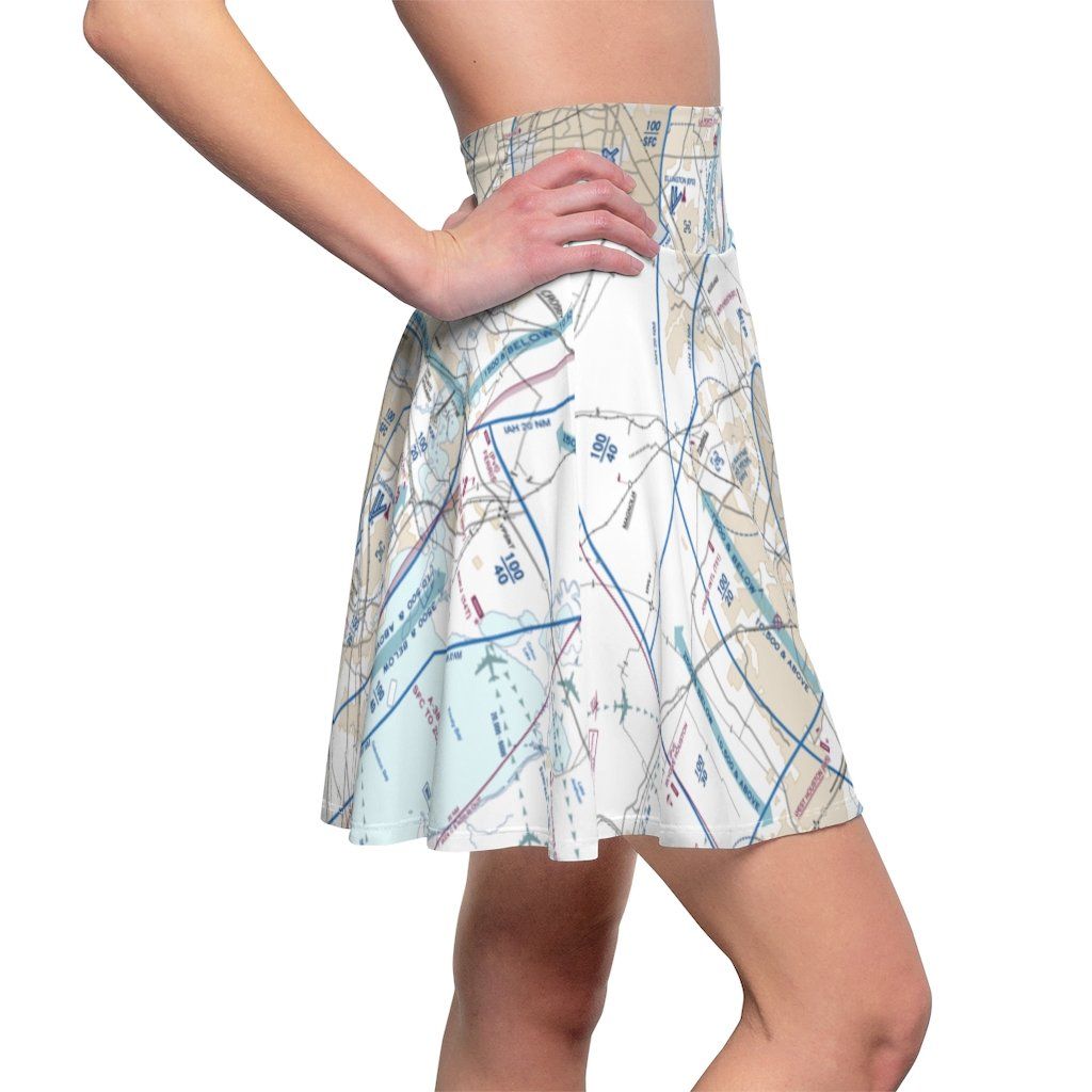 Houston Flyway Chart | Women's Skirt All Over Prints for women in aviation