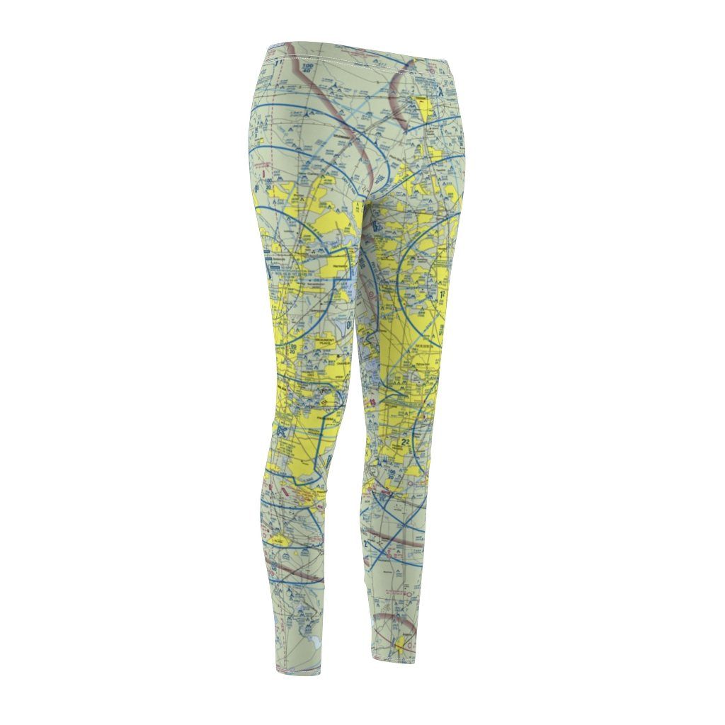 Houston IAH HOU Chart | Women's Casual Leggings All Over Prints for women in aviation