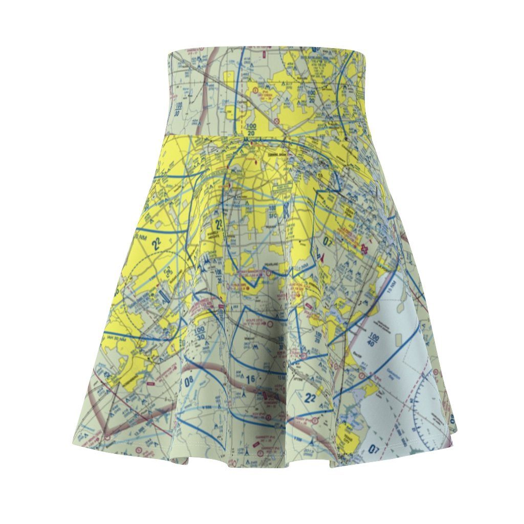 Houston Terminal Chart | Women's Skirt All Over Prints for women in aviation