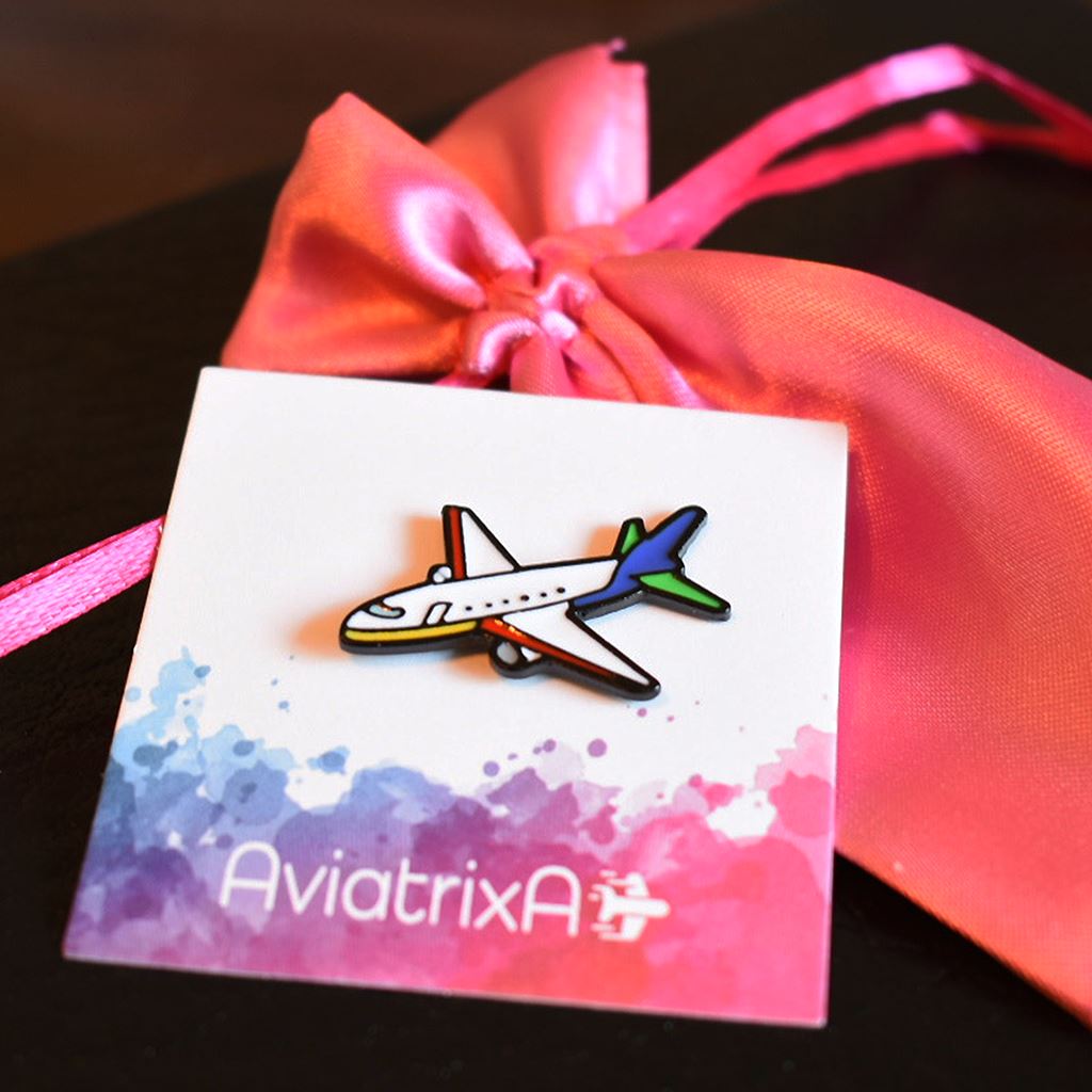 Jet Plane Enamel Pin Pin for women in aviation