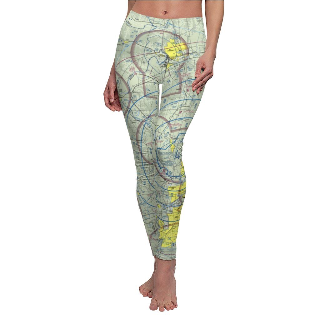 Kansas City KCI Chart | Women's Casual Leggings All Over Prints for women in aviation