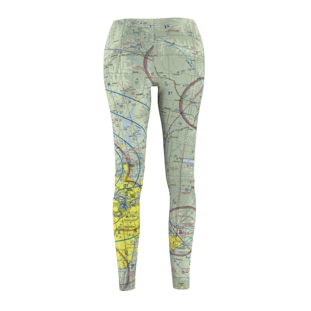 Kansas City KCI Chart | Women's Casual Leggings All Over Prints for women in aviation