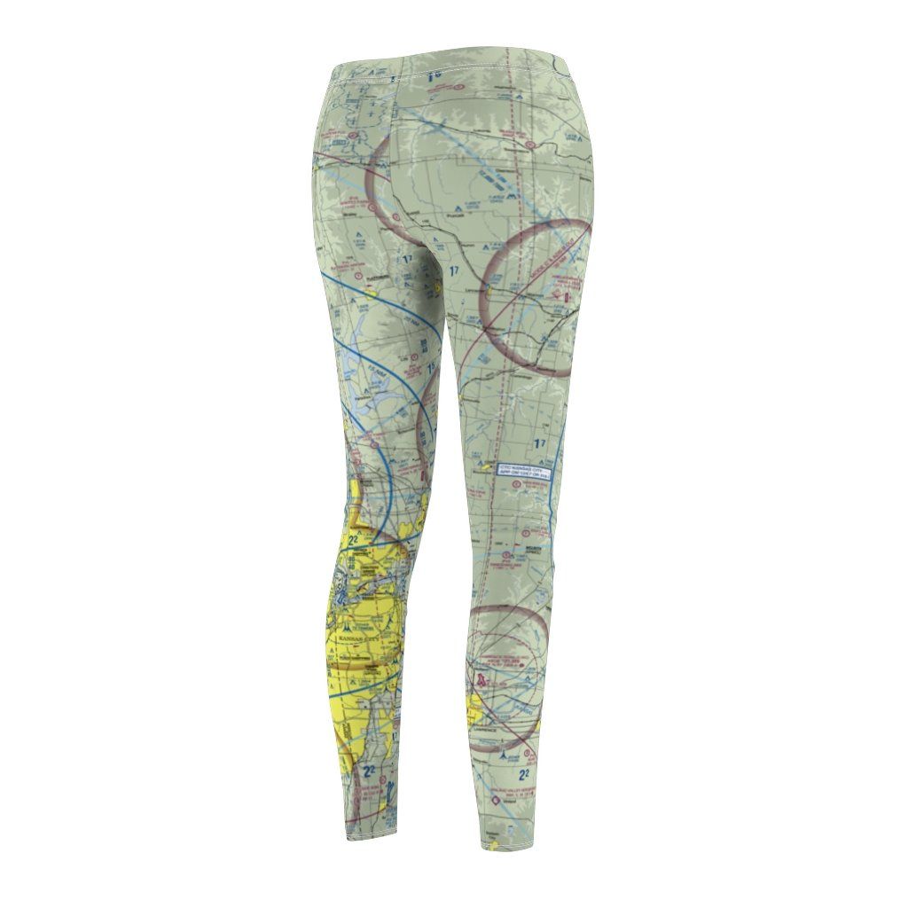 Kansas City KCI Chart | Women's Casual Leggings All Over Prints for women in aviation