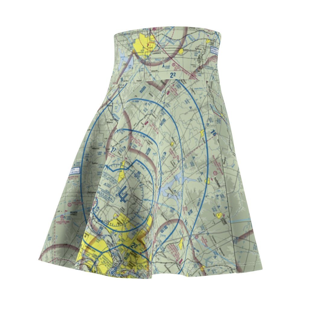Kansas City Terminal Chart | Women's Skirt All Over Prints for women in aviation