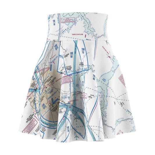 Las Vegas Flyway Chart | Women's Skirt All Over Prints 2XL for women in aviation