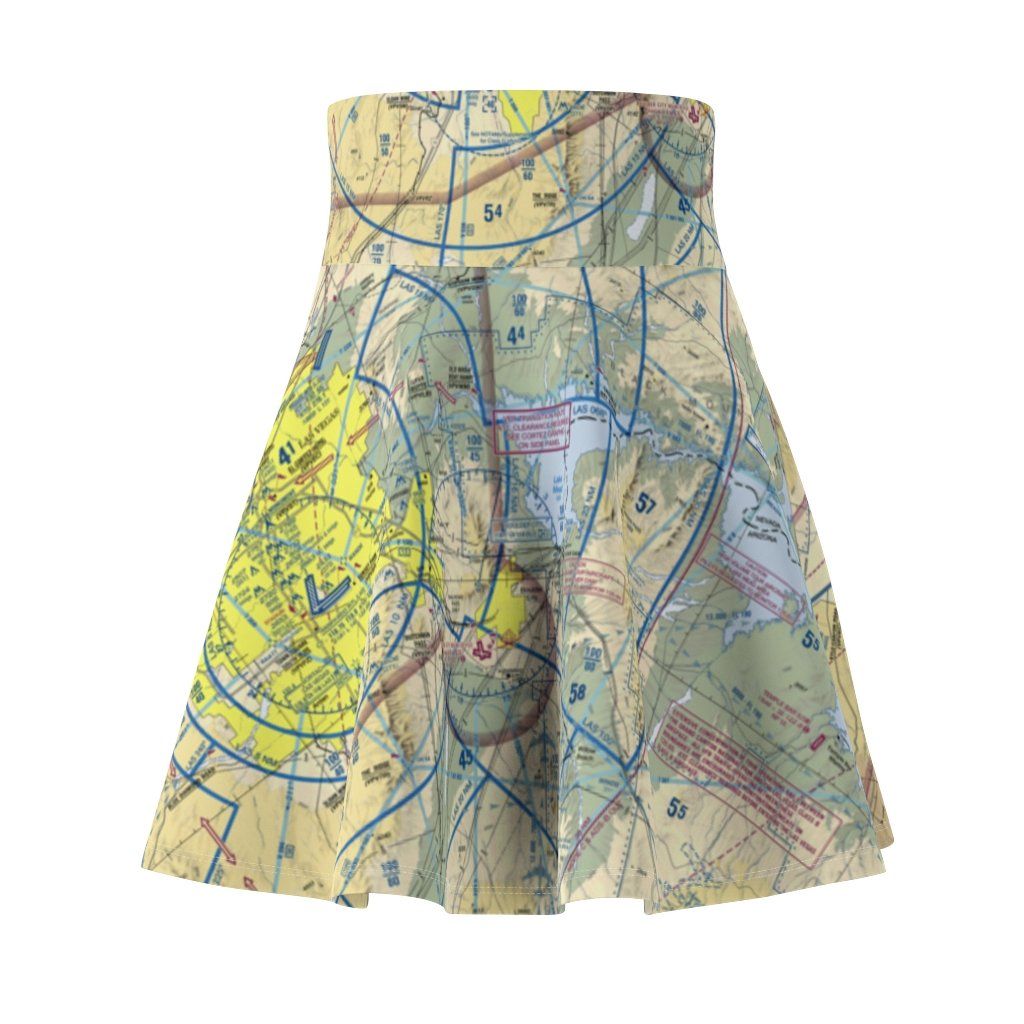 Las Vegas Terminal Chart | Women's Skirt All Over Prints for women in aviation