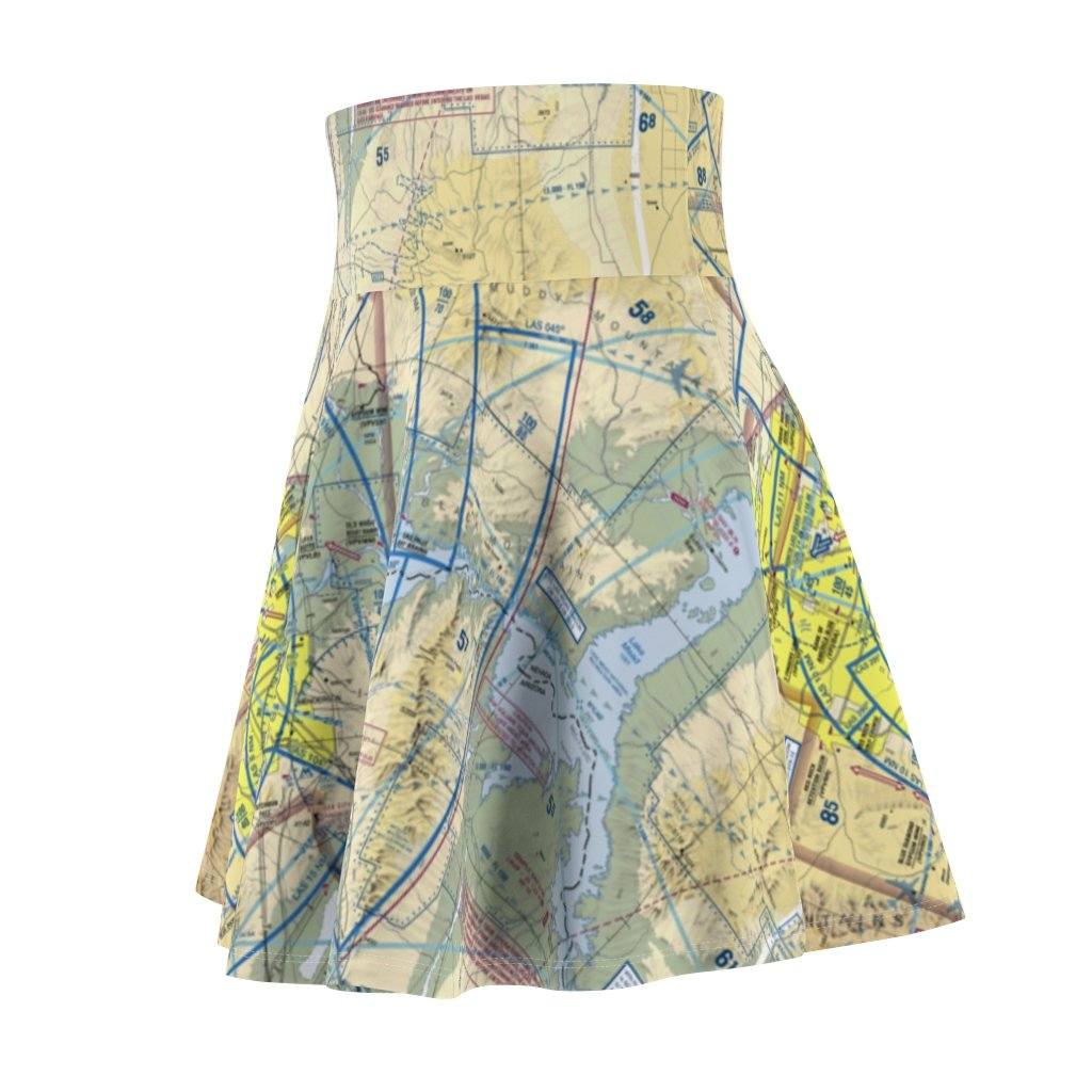 Las Vegas Terminal Chart | Women's Skirt All Over Prints for women in aviation