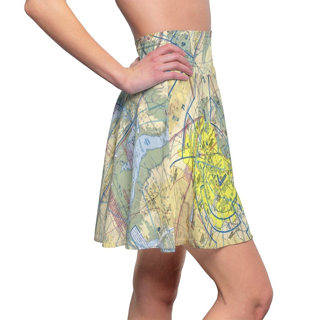 Las Vegas Terminal Chart | Women's Skirt All Over Prints for women in aviation