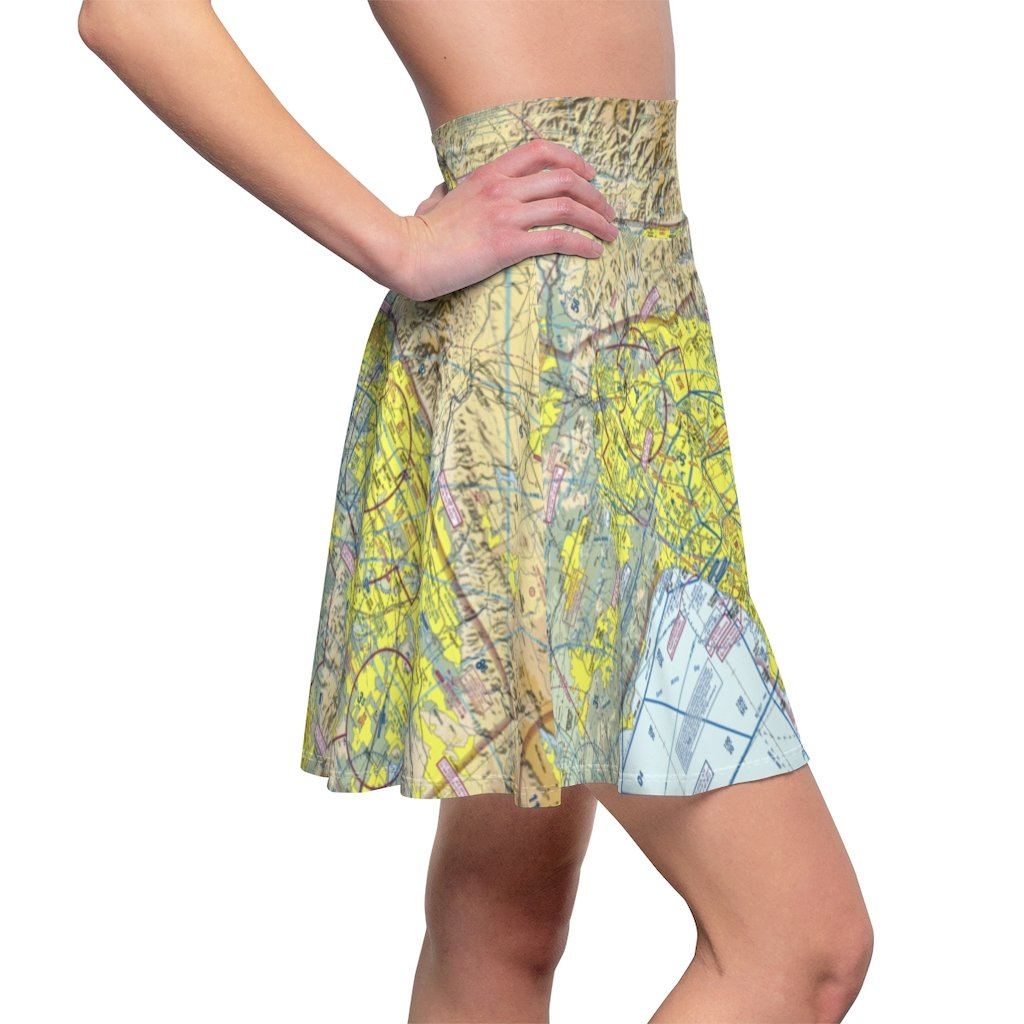 Los Angeles Terminal Chart | Women's Skirt All Over Prints for women in aviation