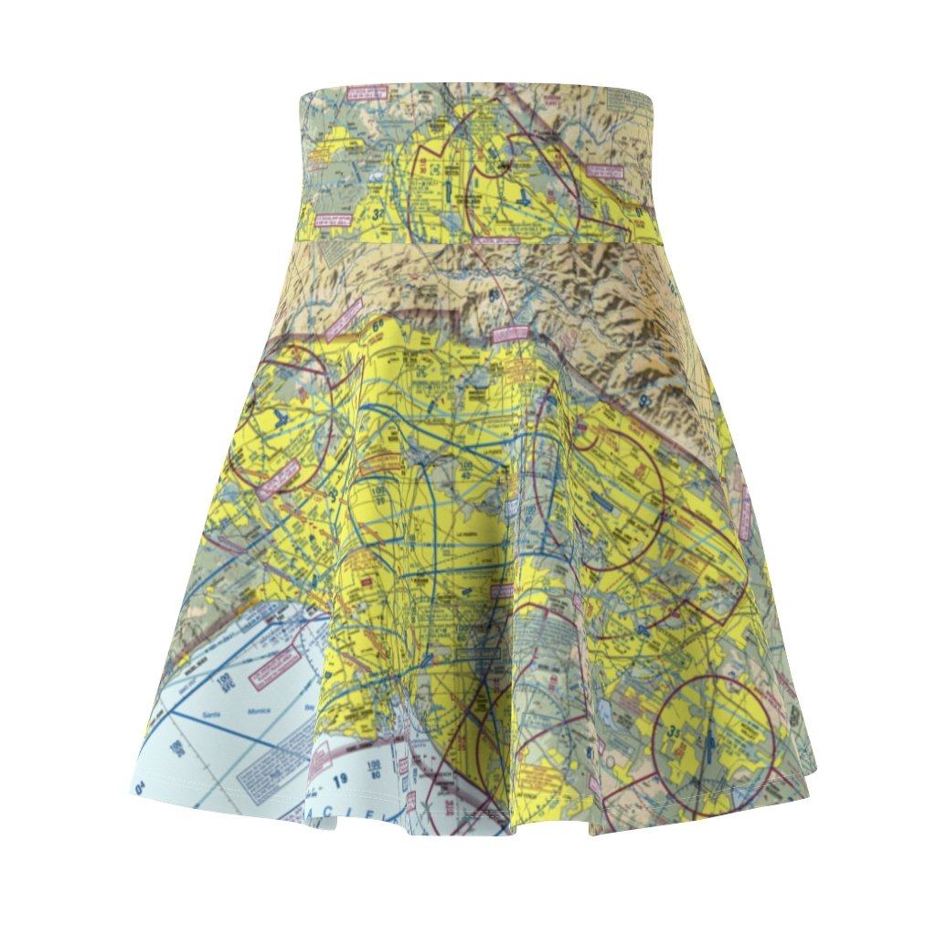 Los Angeles Terminal Chart | Women's Skirt All Over Prints for women in aviation