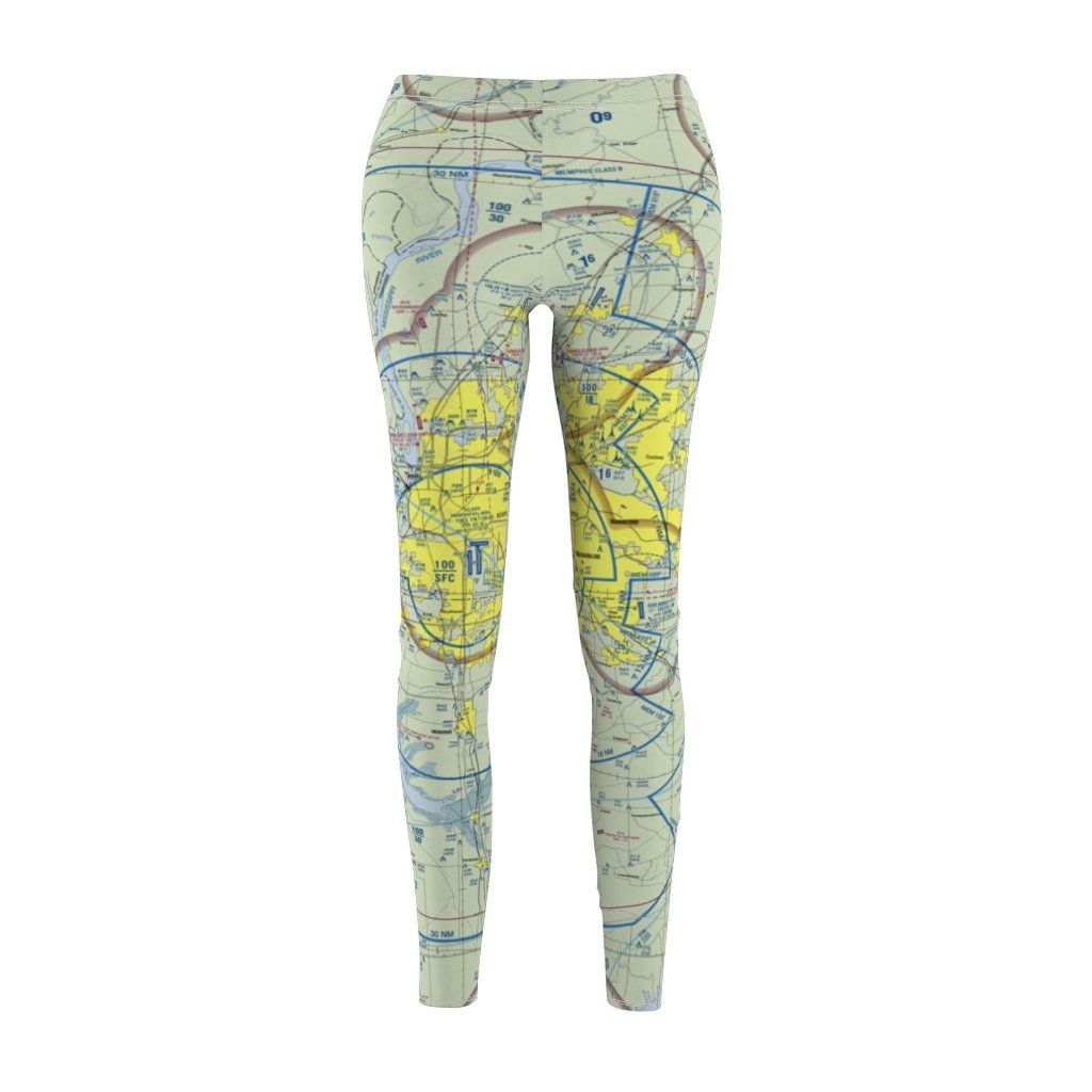 Memphis MEM Chart | Women's Casual Leggings All Over Prints for women in aviation