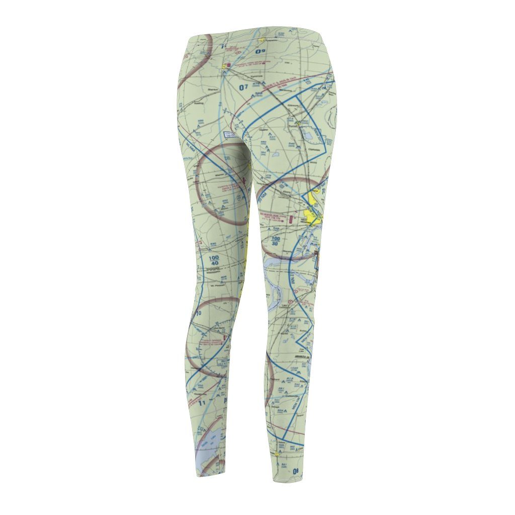 Memphis MEM Chart | Women's Casual Leggings All Over Prints for women in aviation