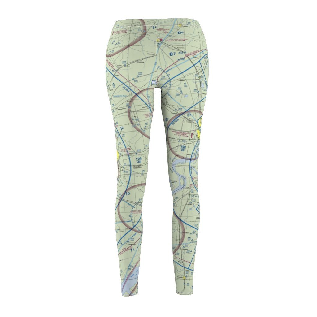 Memphis MEM Chart | Women's Casual Leggings All Over Prints for women in aviation
