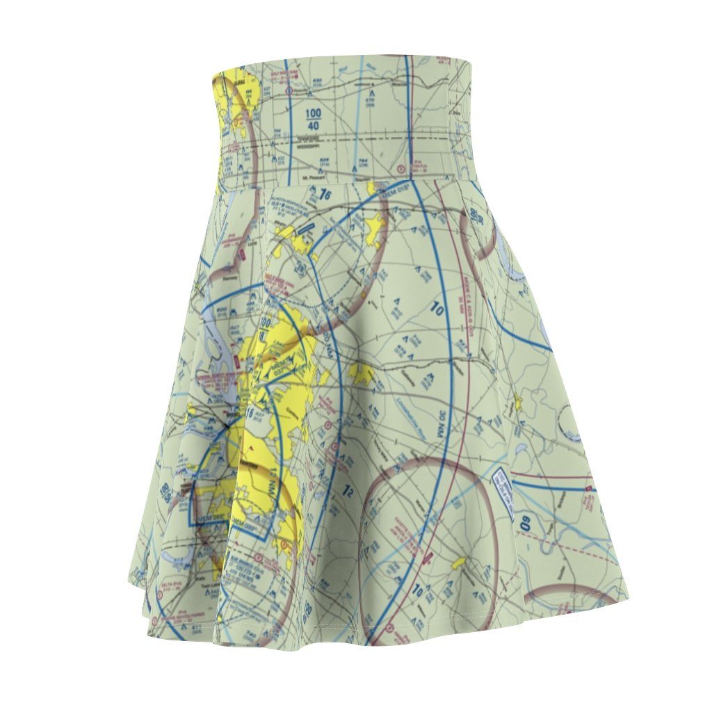 Memphis Terminal Chart | Women's Skirt All Over Prints for women in aviation
