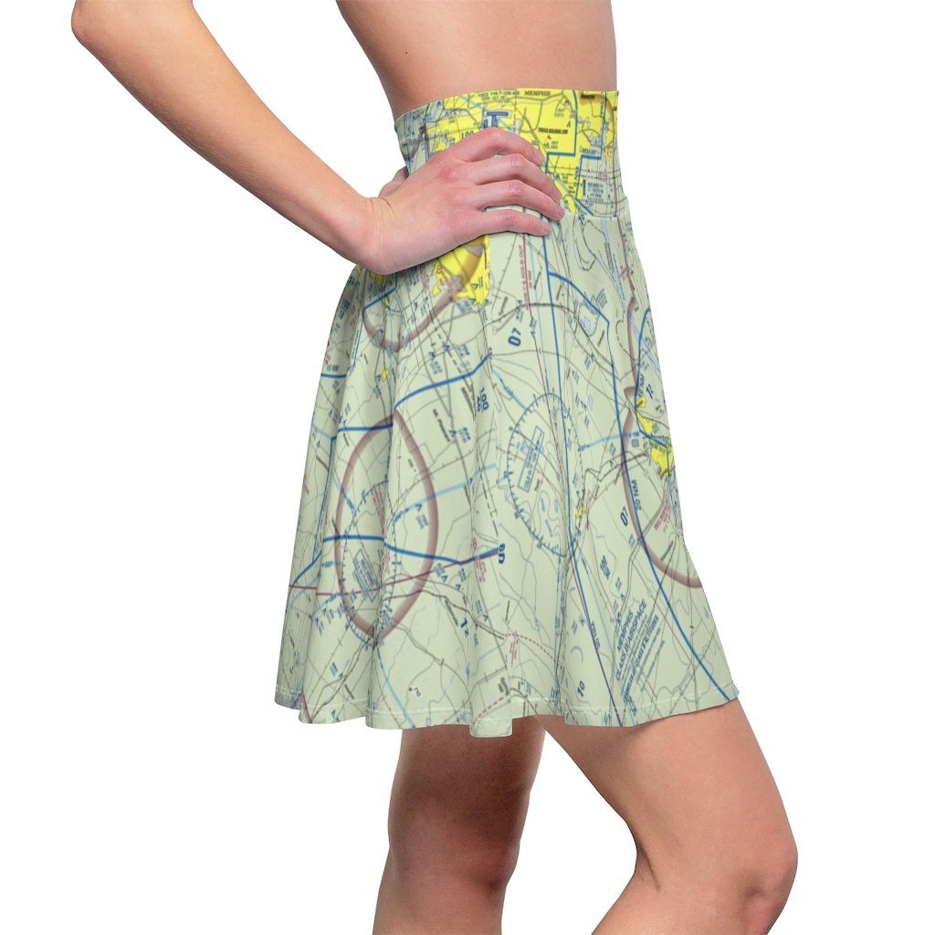 Memphis Terminal Chart | Women's Skirt All Over Prints for women in aviation