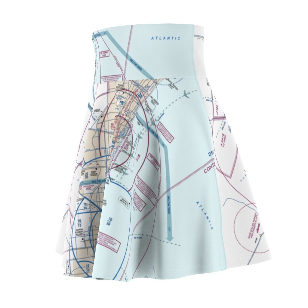 Miami Flyway Chart | Women's Skirt All Over Prints for women in aviation