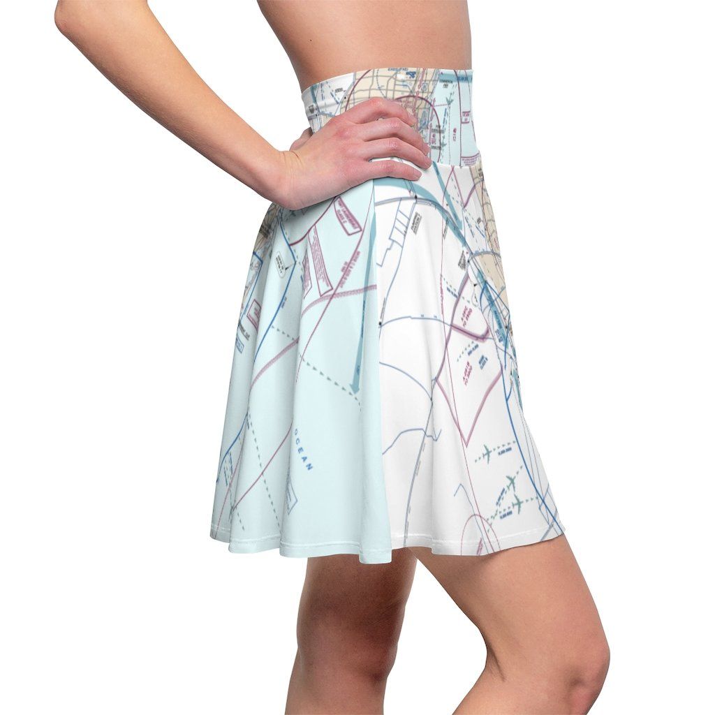 Miami Flyway Chart | Women's Skirt All Over Prints for women in aviation