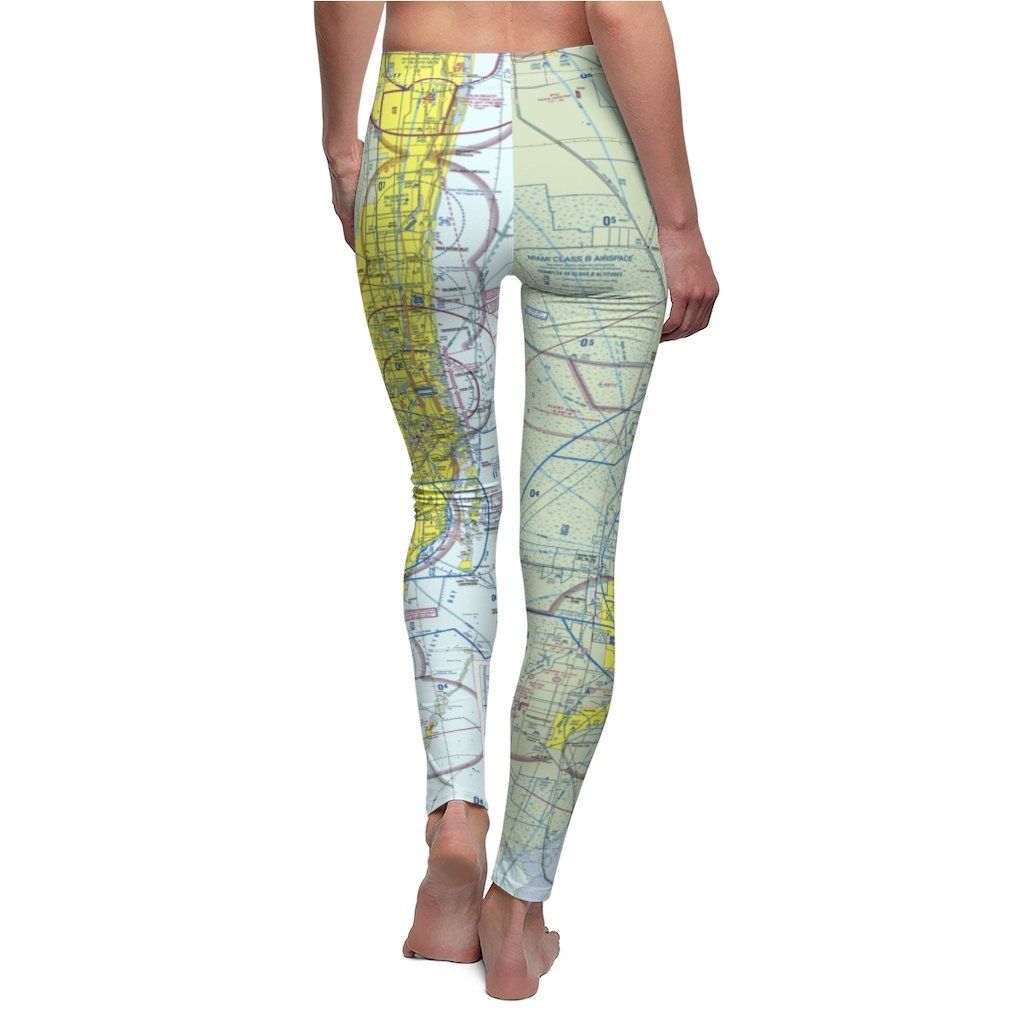 Miami MIA Chart | Women's Casual Leggings All Over Prints for women in aviation