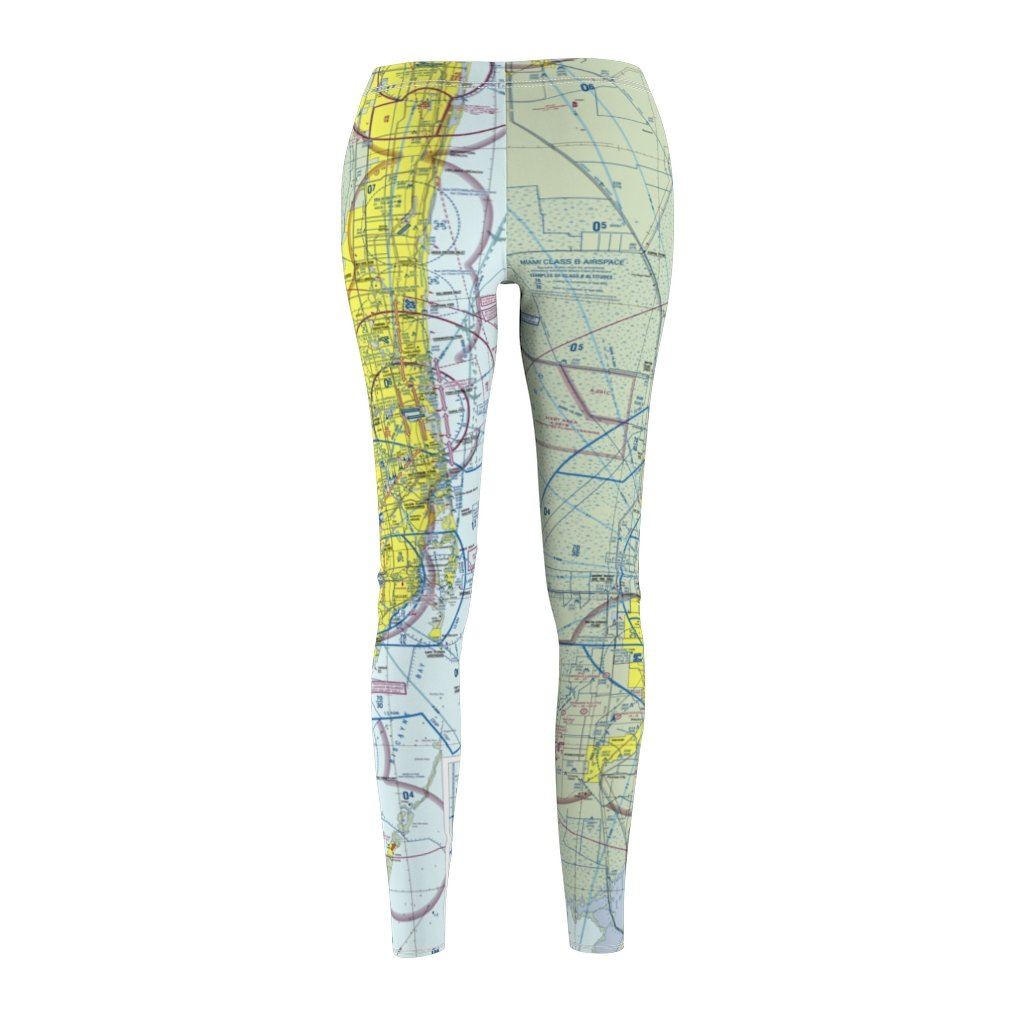 Miami MIA Chart | Women's Casual Leggings All Over Prints for women in aviation
