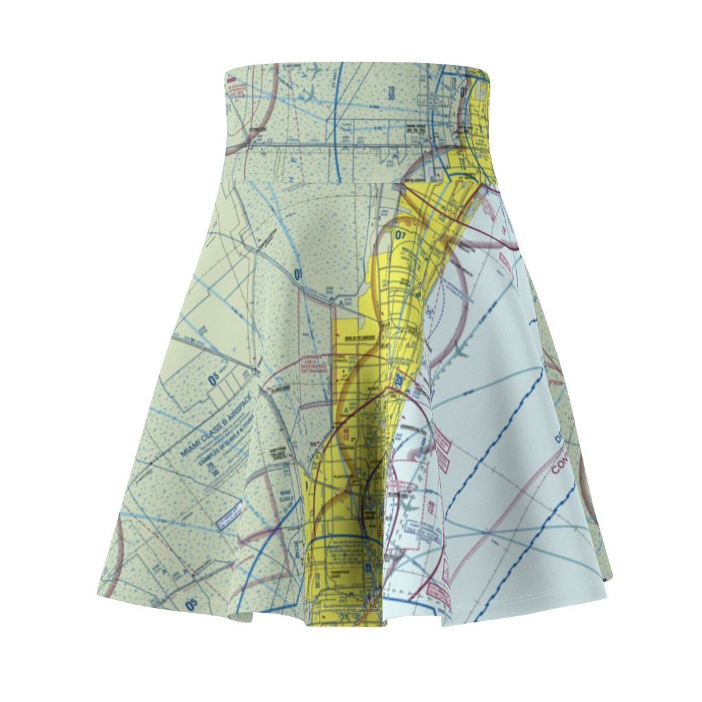 Miami Terminal Chart | Women's Skirt All Over Prints for women in aviation