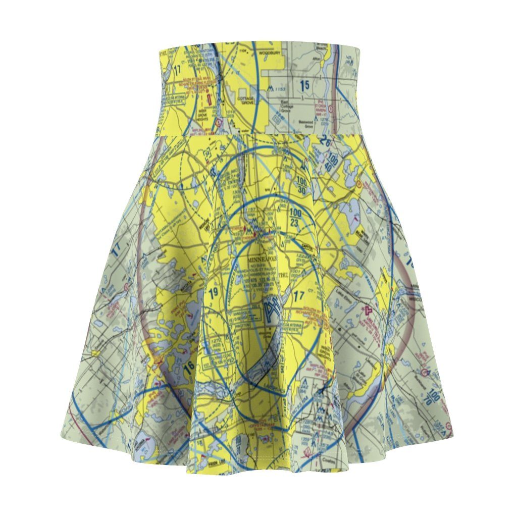 Minneapolis St. Paul Terminal Chart | Women's Skirt All Over Prints 2XL for women in aviation