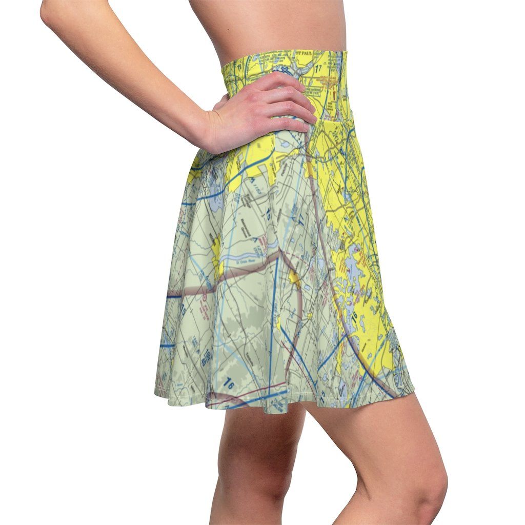 Minneapolis St. Paul Terminal Chart | Women's Skirt All Over Prints for women in aviation
