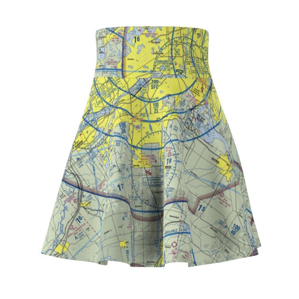 Minneapolis St. Paul Terminal Chart | Women's Skirt All Over Prints for women in aviation