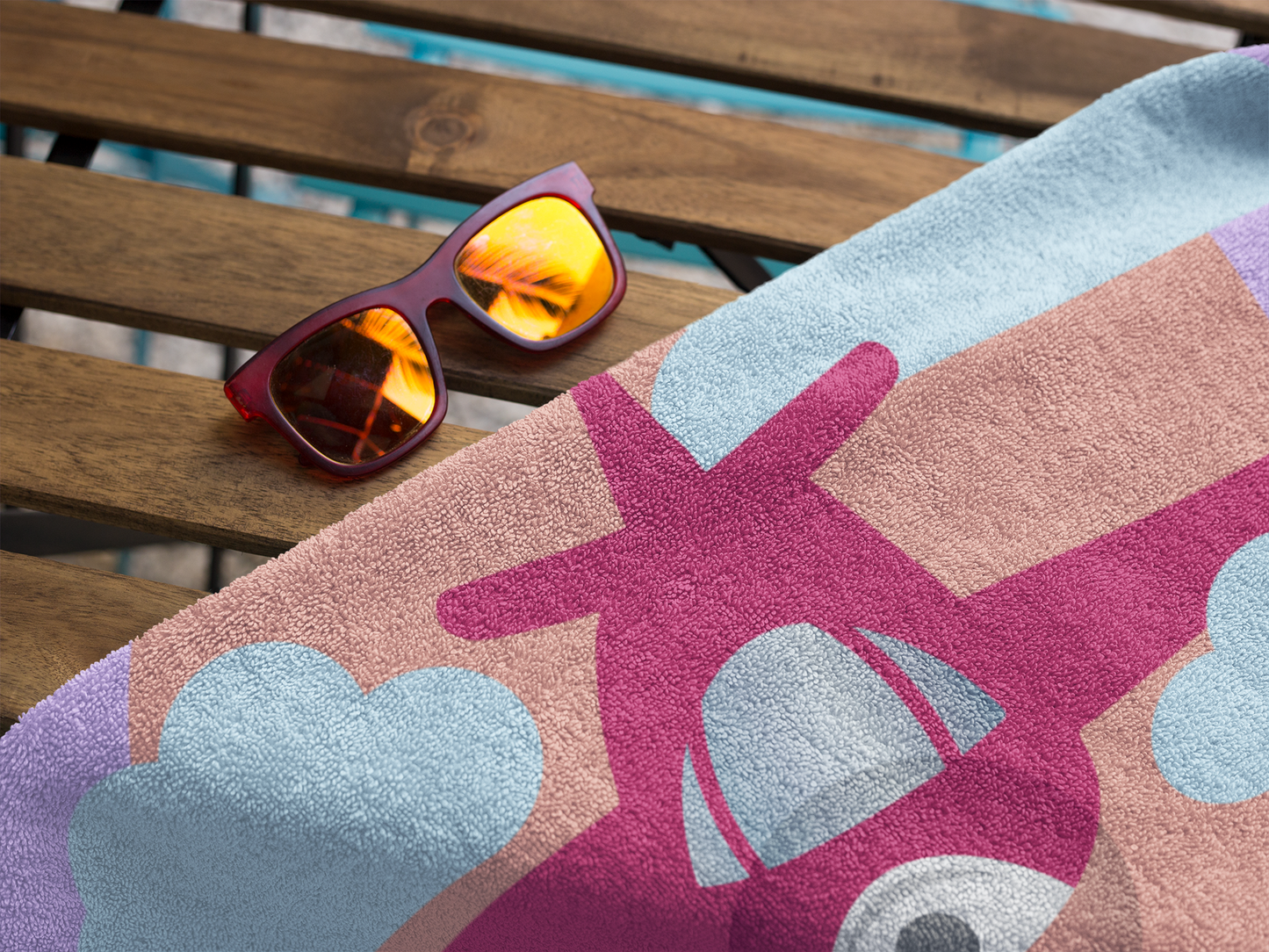 Single Engine Plane Beach Towel